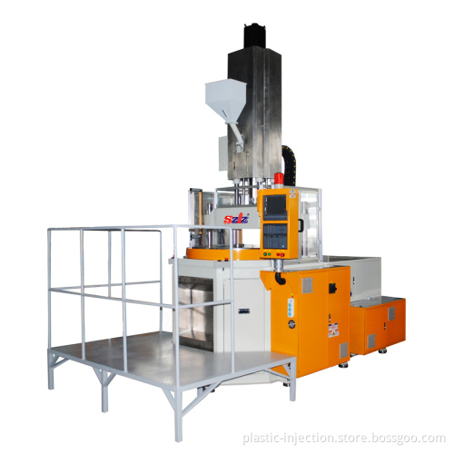 Hybrid vertical injection molding machine